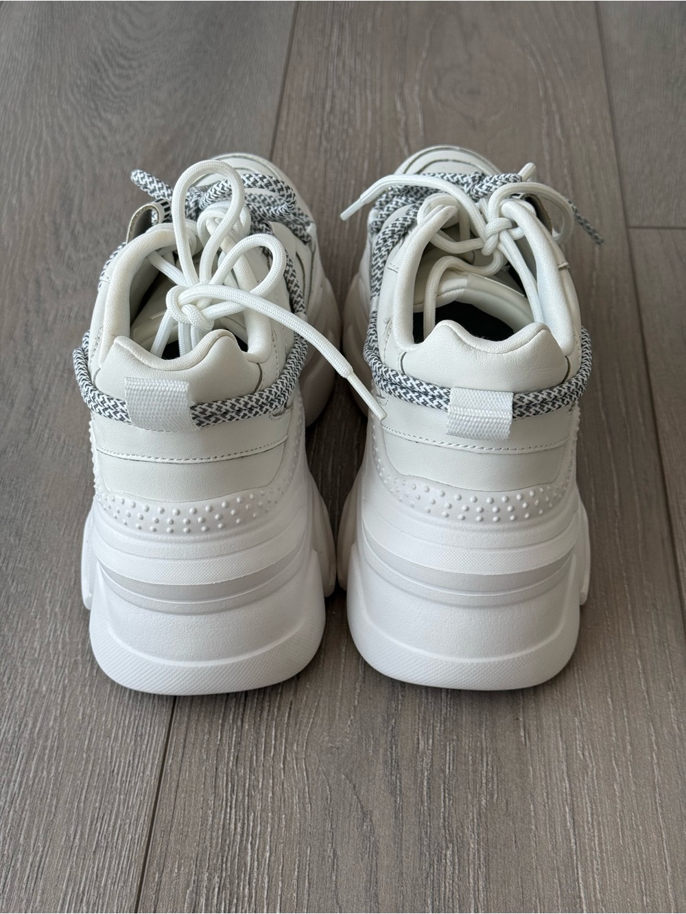 Chunky White Platform Sneakers for Women - Picture 5 of 7